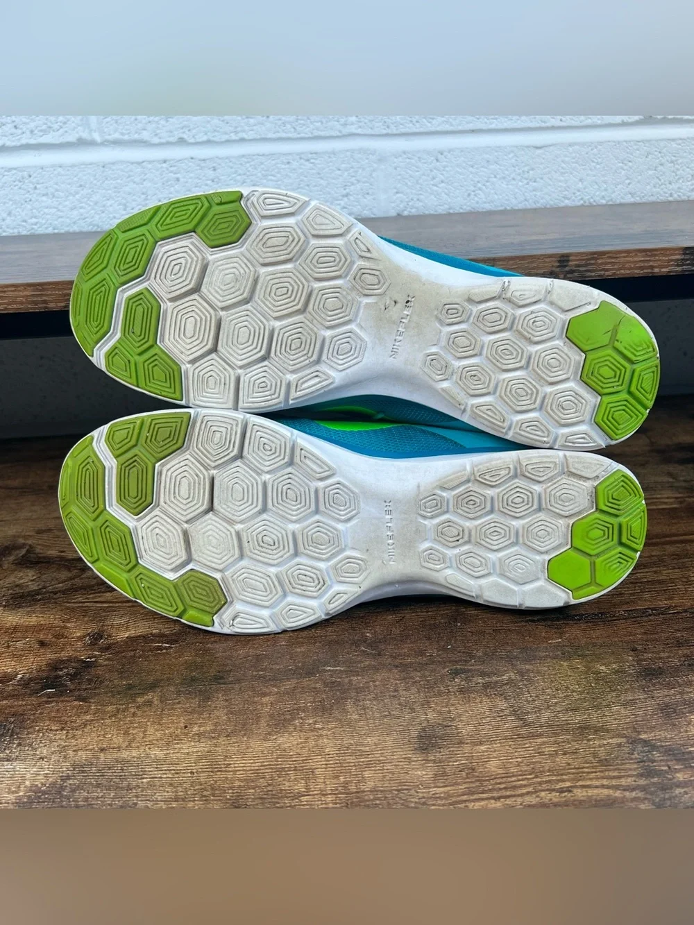 Nike Sneakers Flex Trainer 6 Turquoise Running Shoes 831217-300 Women's 9